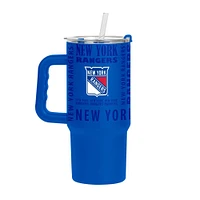 Verre à vin avec revêtement en poudre Replay de 24 oz des Rangers de New York