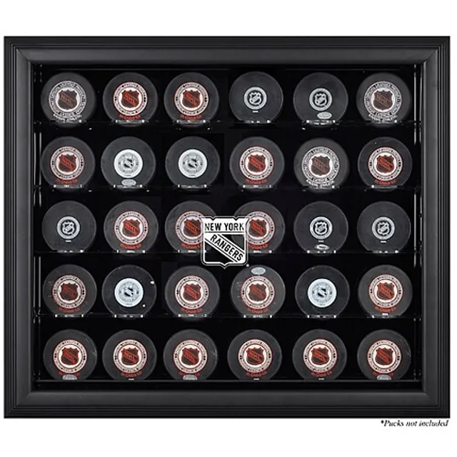 Brian Leetch & Mark Messier New York Rangers Framed Autographed Hockey Puck Shadowbox with Pucks