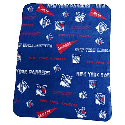 Couverture polaire classique New York Rangers 50" x 60"