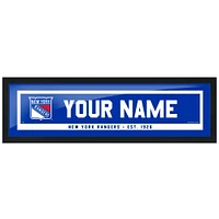 Cadre photo personnalisé des Rangers de New York - 6'' x 22''