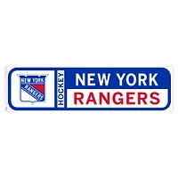 Rangers de New York - 90'' x 23'' Sticker mural repositionnable avec logo d'équipe