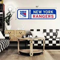 Rangers de New York - 90'' x 23'' Sticker mural repositionnable avec logo d'équipe