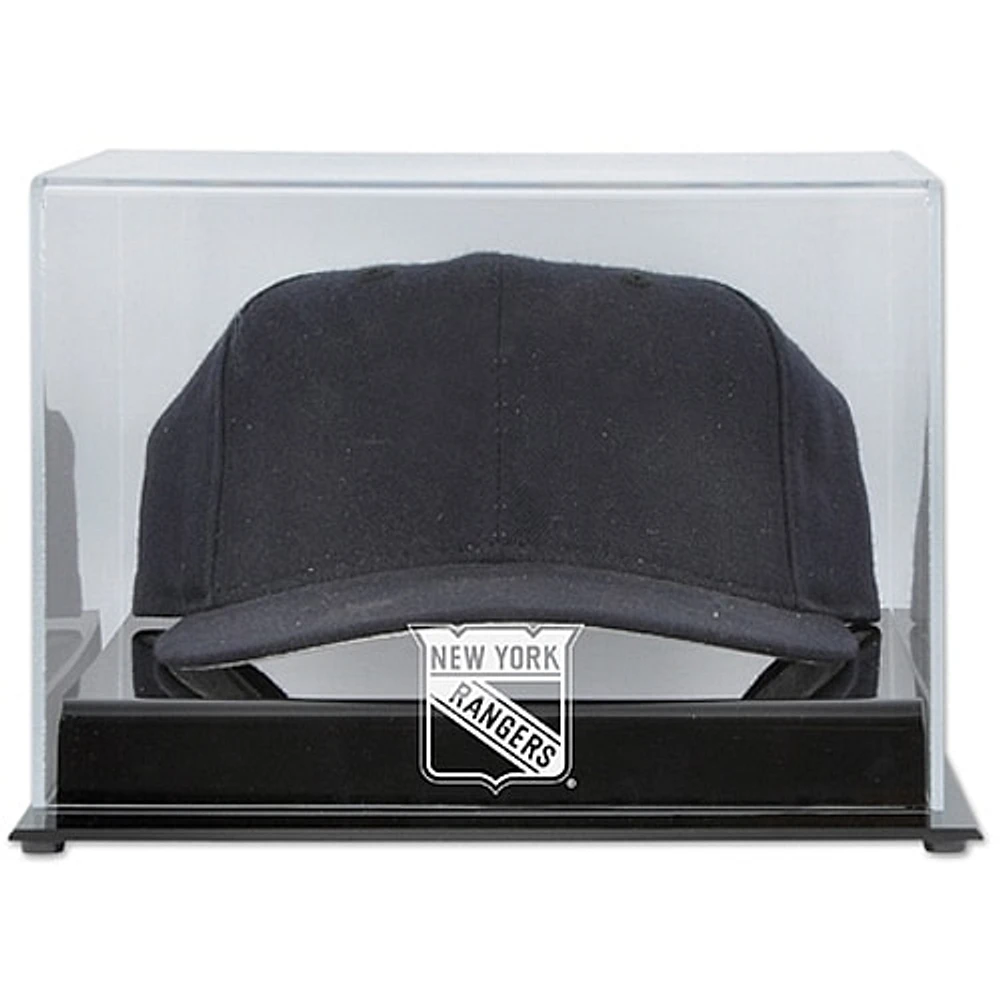 Vitrine de présentation en acrylique avec logo de l'équipe des Rangers de New York