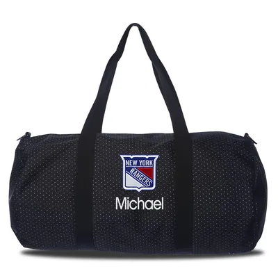 New York Rangers Dot Print Personalized Duffel Bag