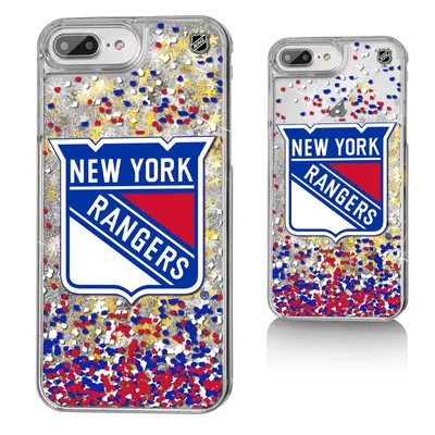 New York Rangers iPhone Confetti Glitter Case