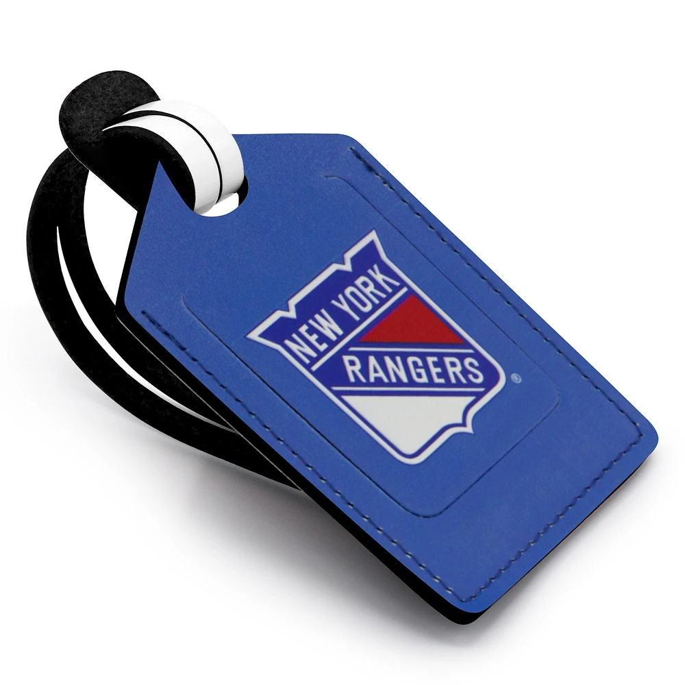 New York Rangers - Coffret cadeau trois pièces en cuir avec étiquette personnalisée
