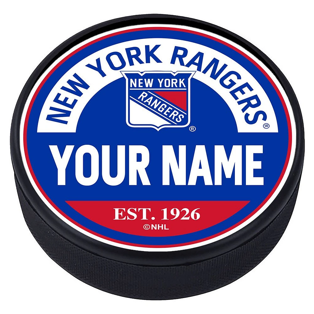 New York Rangers - Rondelle texturée en bloc personnalisée