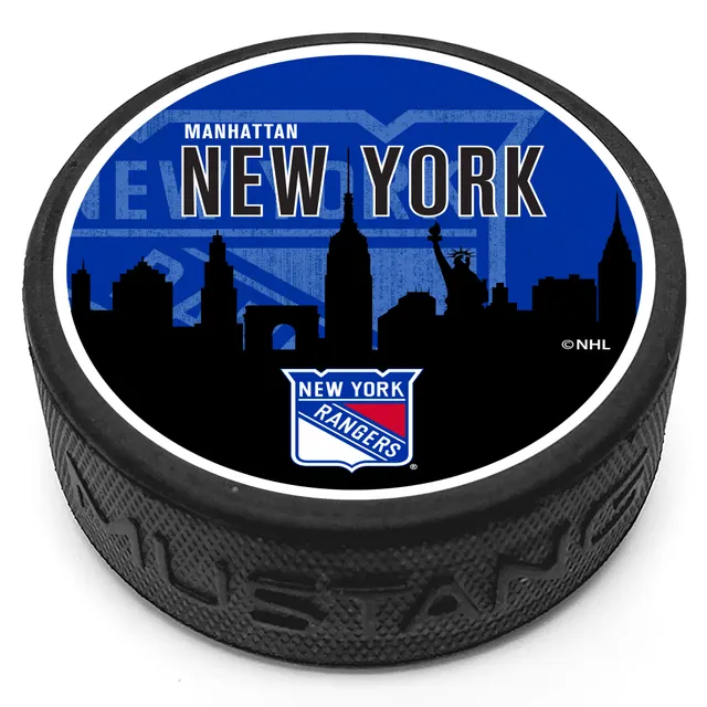 New York Rangers Official Game Used Puck NHL Hockey