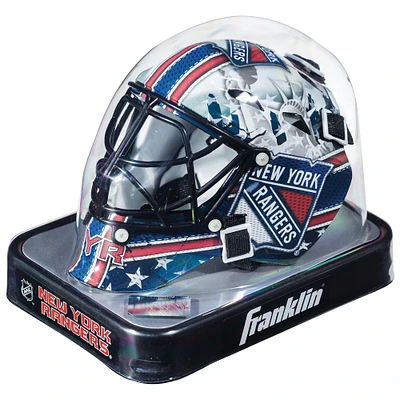 Mini masque de gardien de but Franklin Sports réplique non signé des Rangers de New York