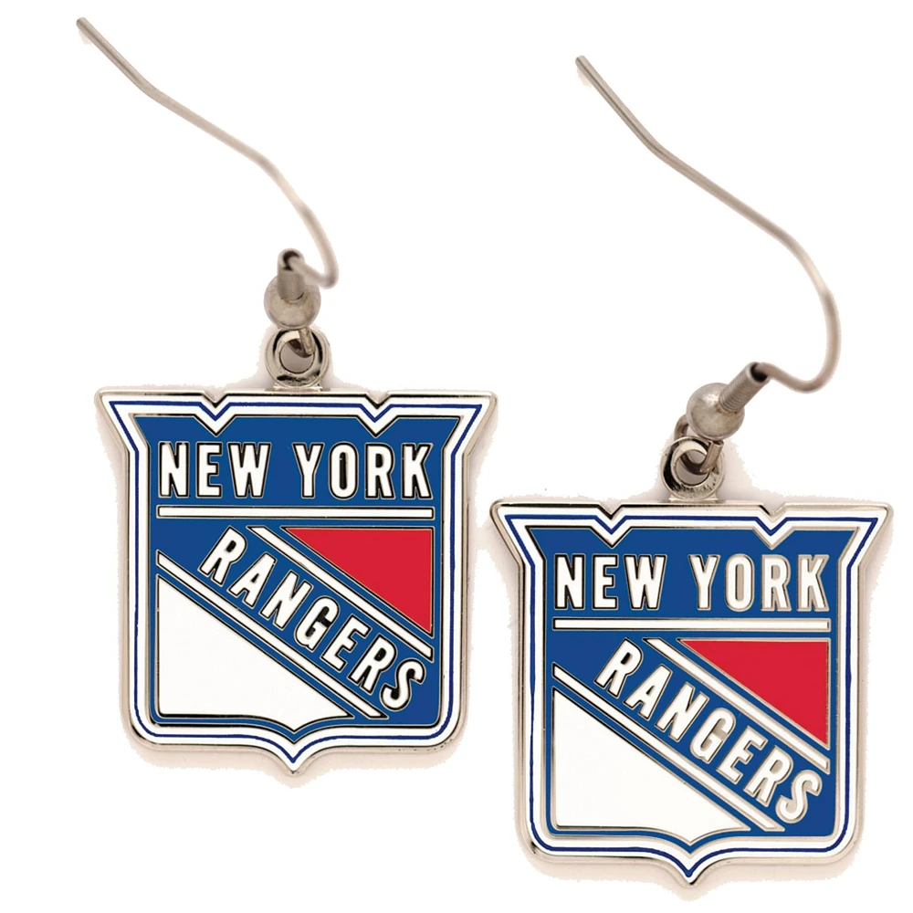 Boucles d'oreilles pendantes primaires WinCraft des Rangers de New York