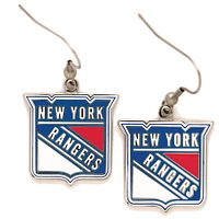 Boucles d'oreilles pendantes primaires WinCraft des Rangers de New York