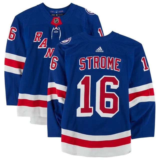 Ryan Strome New York Rangers Game-Used #16 White Set 3 Jersey from the 2021 -22