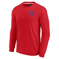 Unisex Fanatics Red New York Rangers Elements Super Soft Long Sleeve T-Shirt