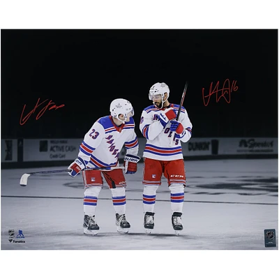 Vincent Trocheck & Adam Fox New York Rangers Autographed 16" x 20" Dual Photograph 