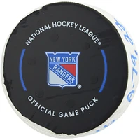 Vincent Trocheck New York Rangers Game-Used Goal Puck vs. Boston Bruins on February 5, 2025