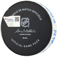 Vincent Trocheck New York Rangers Game-Used Goal Puck vs. Boston Bruins on February 5, 2025
