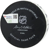 Vincent Trocheck New York Rangers Game-Used Goal Puck vs. Pittsburgh Penguins on February 7, 2025