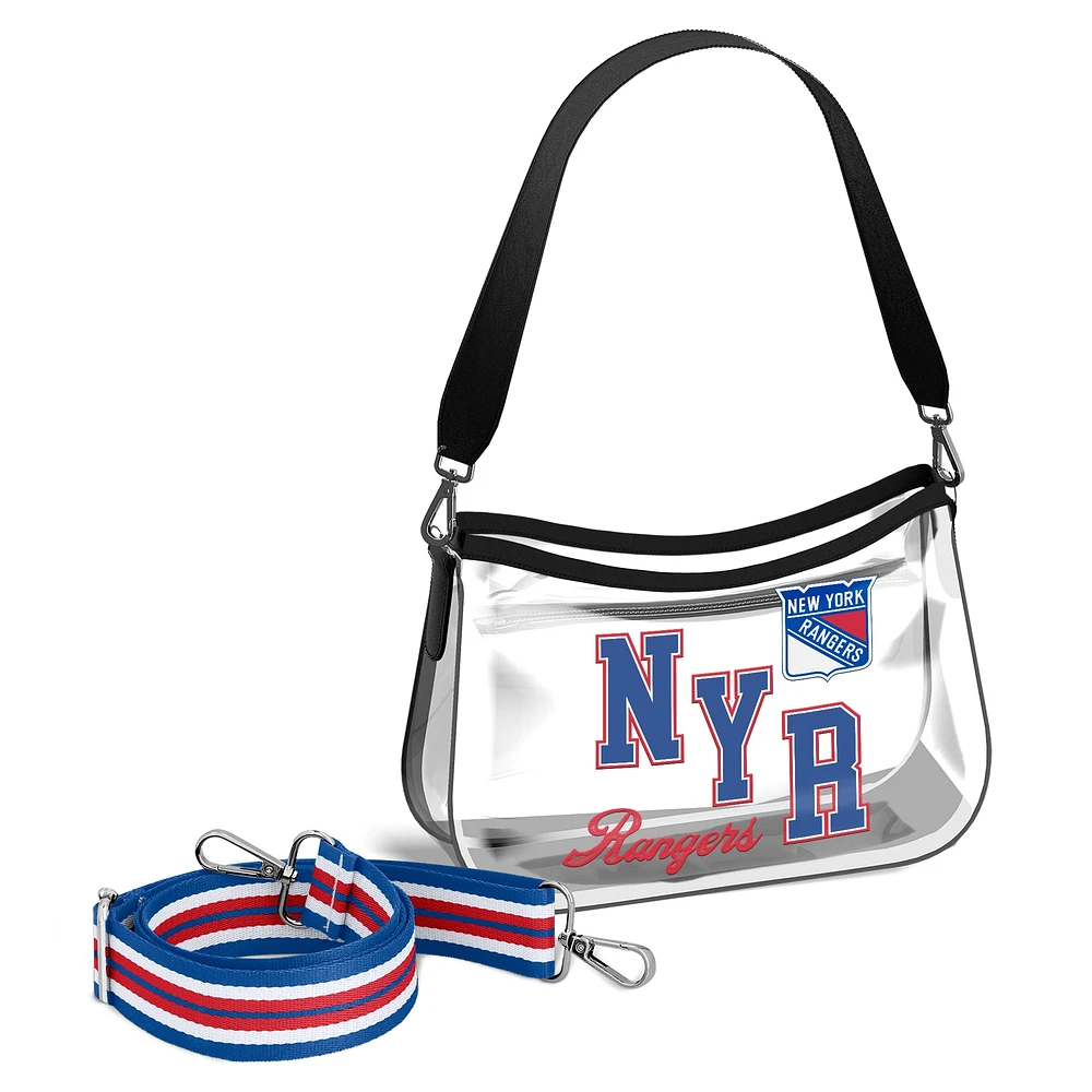 Mini-porte-monnaie transparent Stadium des Rangers de New York WEAR by Erin Andrews