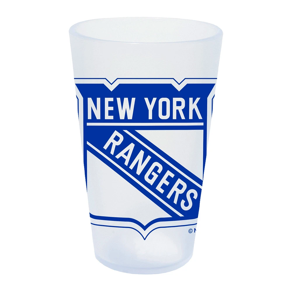 WinCraft Rangers de New York 16oz. Verre à pinte en silicone Icicle