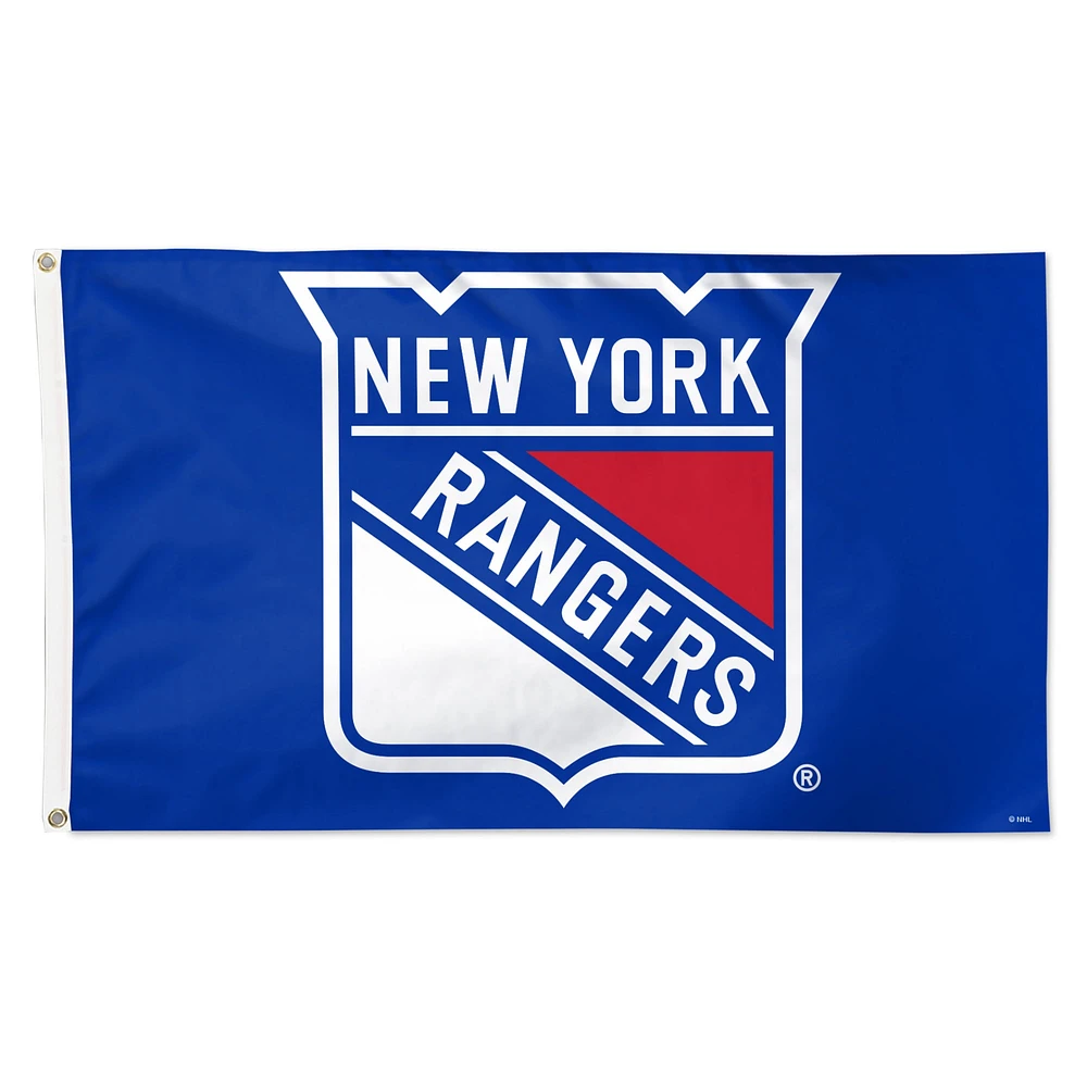 WinCraft New York Rangers 3' x 5' Drapeau simple face avec logo principal