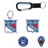 Lot de 5 porte-clés et aimants pour réfrigérateur WinCraft New York Rangers