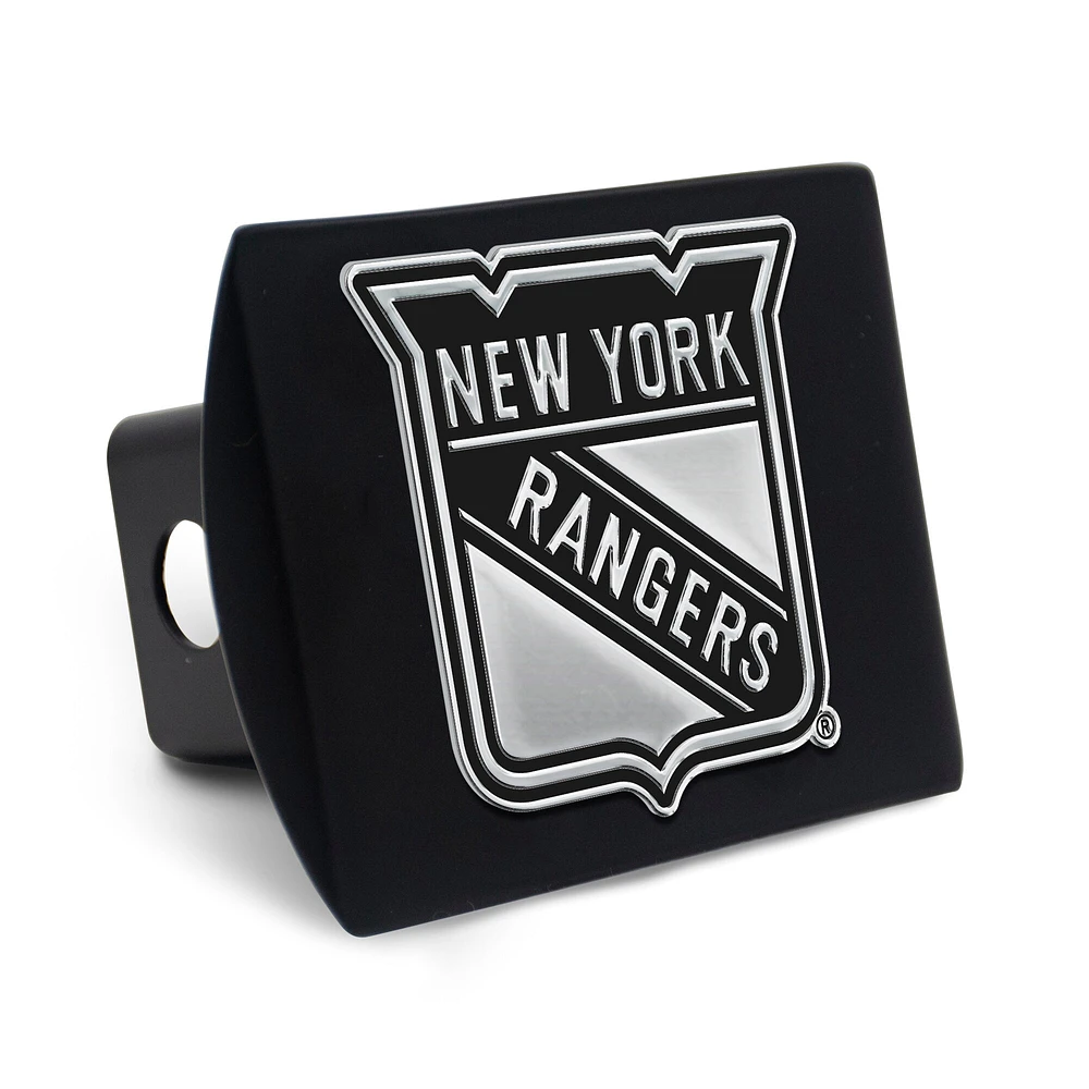 Housse d'attelage WinCraft New York Rangers Premium en métal chromé avec logo