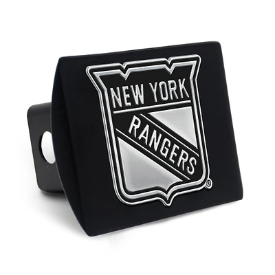 Housse d'attelage WinCraft New York Rangers Premium en métal chromé avec logo