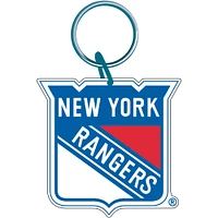 Porte-clés acrylique de qualité supérieure avec logo de l'équipe des Rangers de New York de WinCraft