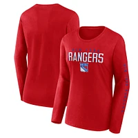 V110793 Rangrs 0484 EX 25 NHL W/LS TEE TEELADL-S 3W08-0484-2N-BMN #1