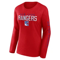 V110793 Rangrs 0484 EX 25 NHL W/LS TEE TEELADL-S 3W08-0484-2N-BMN #1
