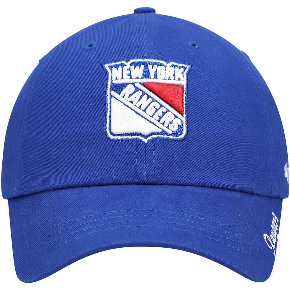 Casquette réglable bleue New York Rangers Team Miata Clean Up '47 pour femmes