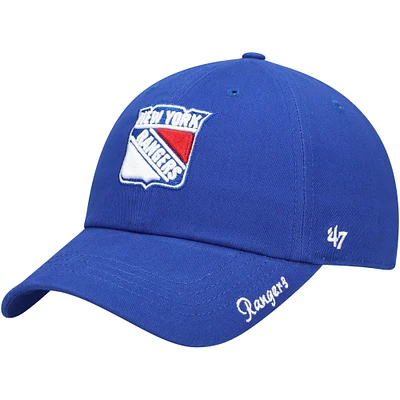 Casquette réglable bleue New York Rangers Team Miata Clean Up '47 pour femmes