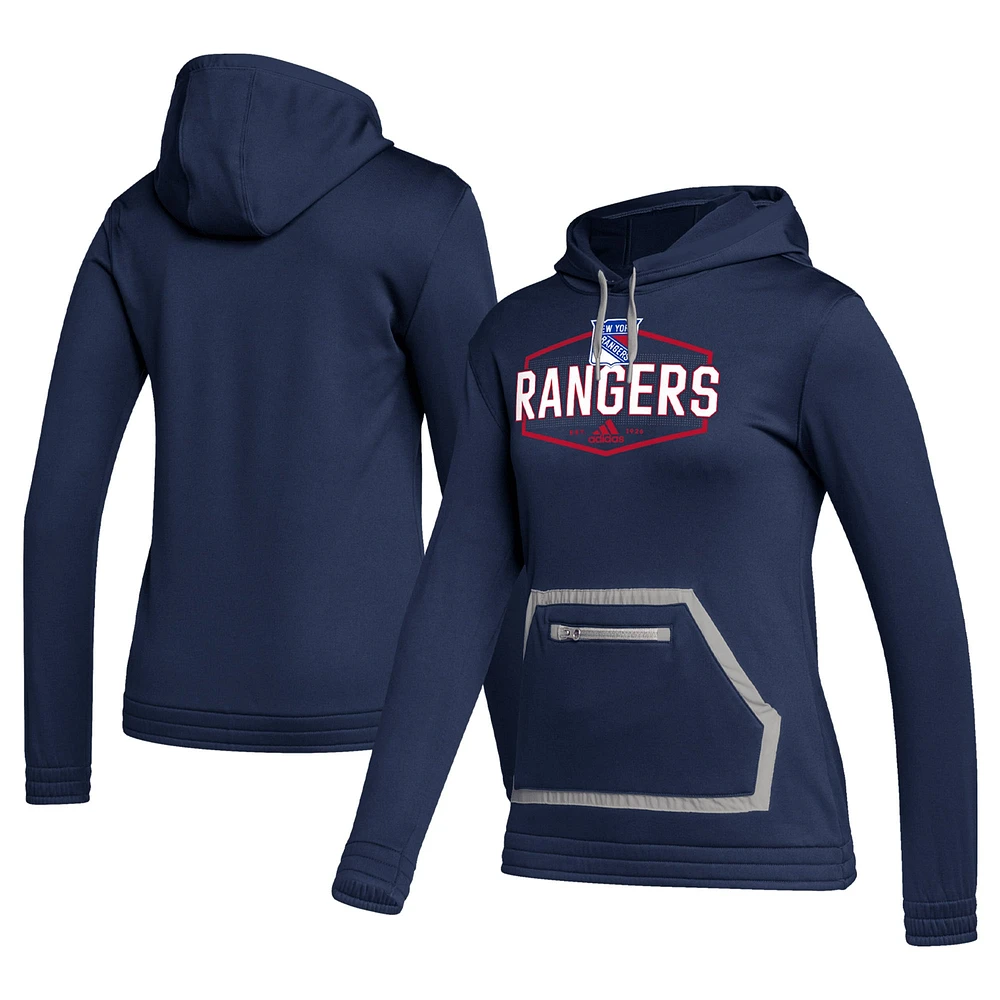 Sweat à capuche adidas pour femmes, bleu marine, New York Rangers Team