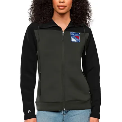 New York Rangers Antigua Women's Protect Full-Zip Hoodie