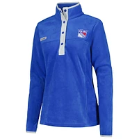 Women's Columbia Blue New York Rangers Benton Springs Half-Snap Jacket