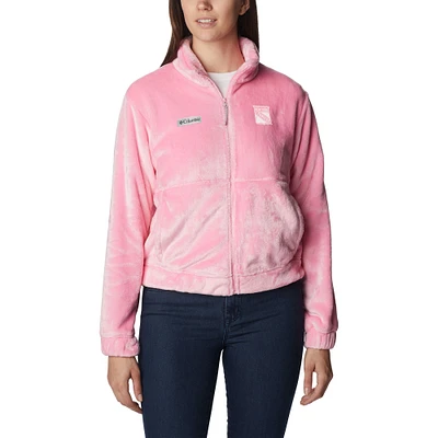 Veste rose entièrement zippée Columbia New York Rangers Fire Side pour femme