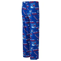 Pantalon en tricot à imprimé intégral Zest New York Rangers bleu Concepts Sport pour femme