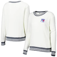 Women's Concepts Sport Cream New York Rangers Granite Sherpa Pullover Sweatshirt