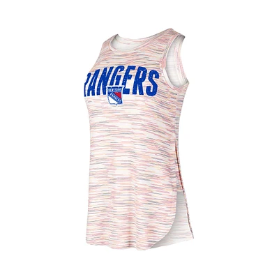 Women's Concepts Sport New York Rangers Sunray Multicolor Tri-Blend Tank Top