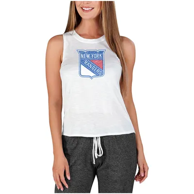 Women's Concepts Sport White Texas Rangers Gable Knit T-Shirt Size: Medium