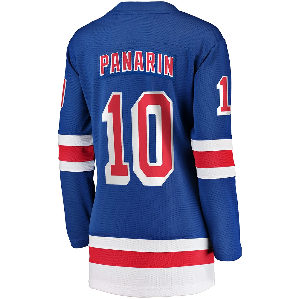 Maillot de joueur échappé à domicile Fanatics Artemi Panarin bleu des Rangers New York pour femmes