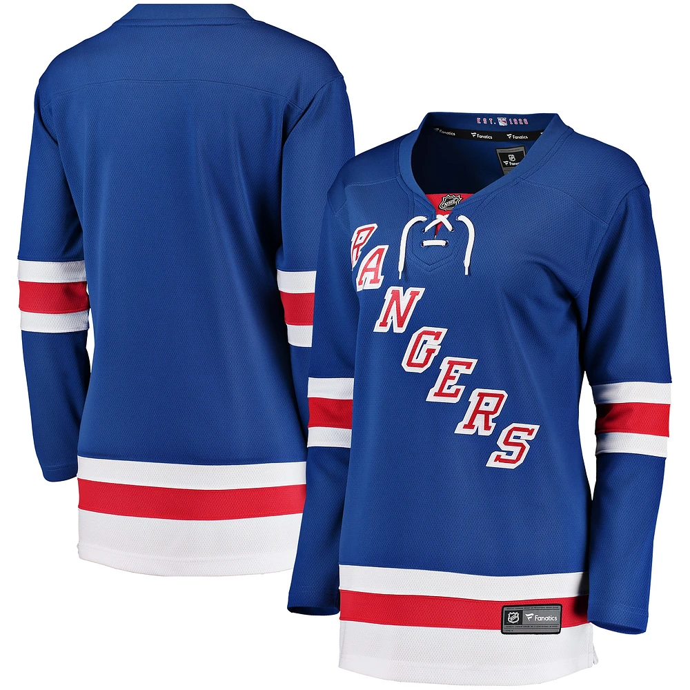 Maillot Fanatics bleu New York Rangers Breakaway Domicile pour femme