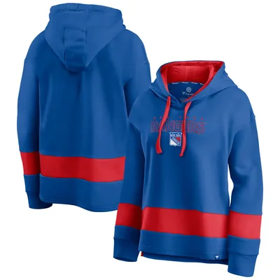 New York Rangers Fanatics Branded Women's Colors of Pride Colorblock Pullover Hoodie - Blue/Red