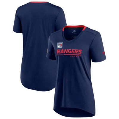 New York Rangers Fanatics Branded Women's Authentic Pro Locker Room T-Shirt - Navy