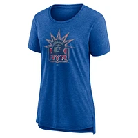 T-shirt moderne Fanatics Heather Grey New York Rangers Special Edition 2.0 pour femme