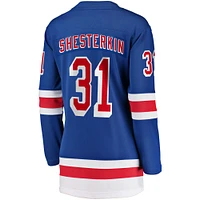 Maillot d'échappée à domicile bleu New York Rangers Fanatics Igor Shesterkin pour femmes