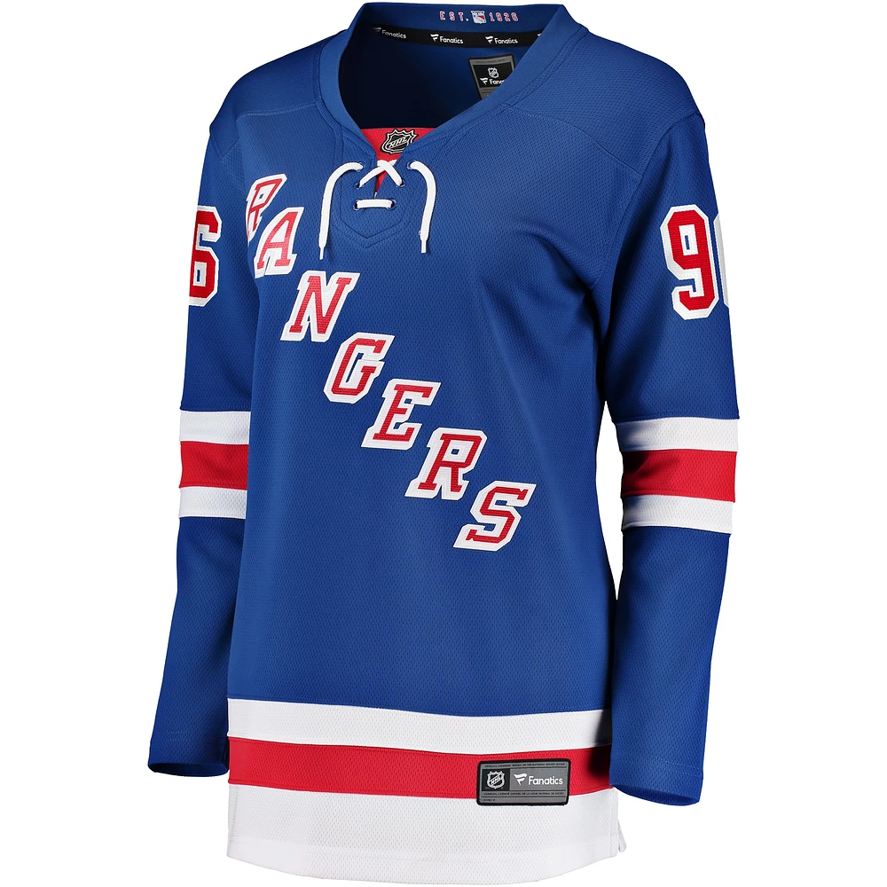 Maillot de joueur échappé à domicile Fanatics Jack Roslovic bleu des Rangers New York pour femmes