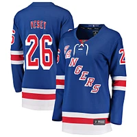 Maillot de joueur échappé des New York Rangers Jimmy Vesey Fanatics pour femmes, bleu