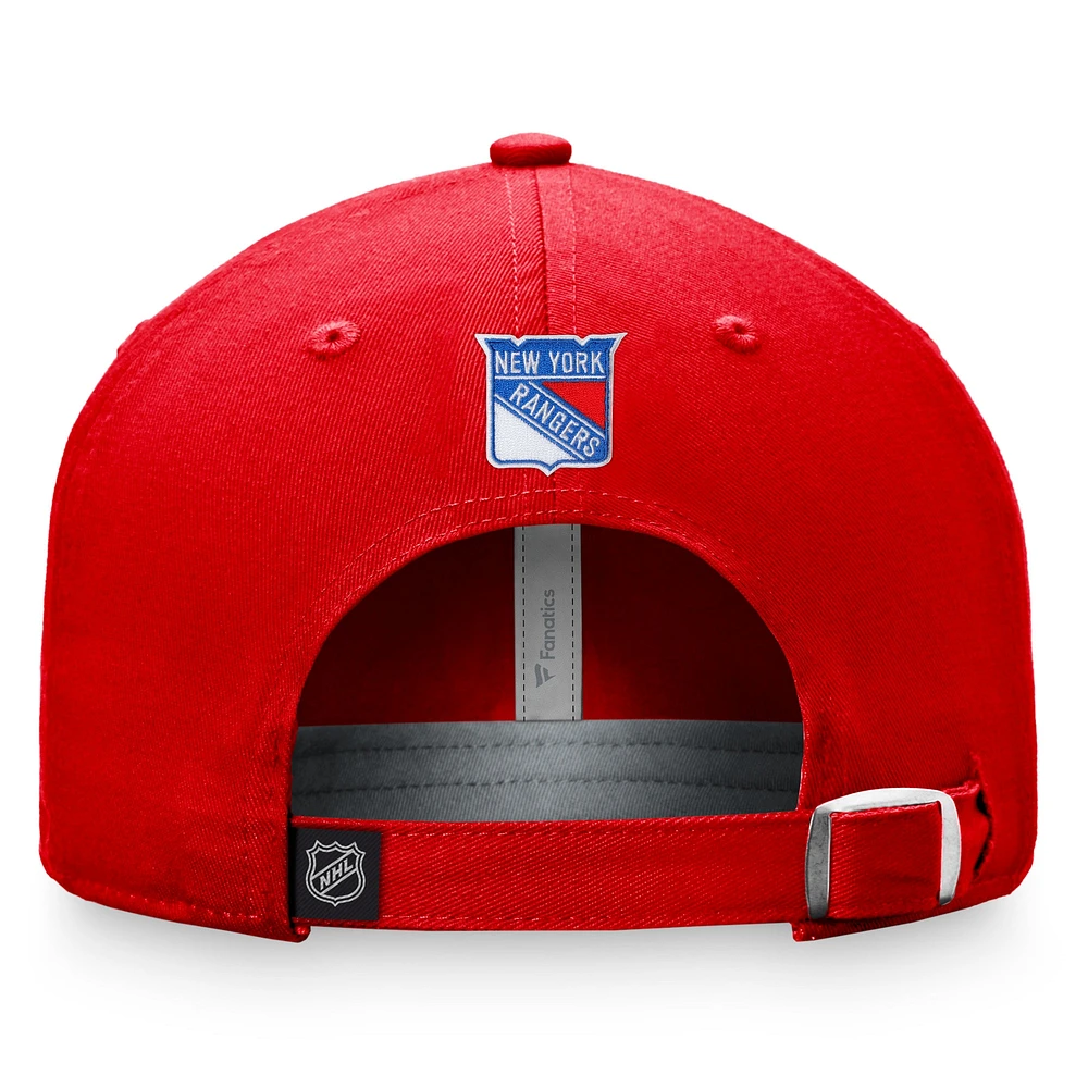 Women's Fanatics Red  New York Rangers Breakaway Adjustable Hat