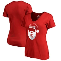 Women's Fanatics Red New York Rangers Jolly Plus V-Neck T-Shirt